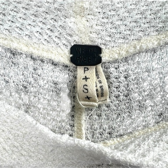 Free People Kate Thermal Top Off The Shoulder In Ivory Size S - Picture 3 of 7